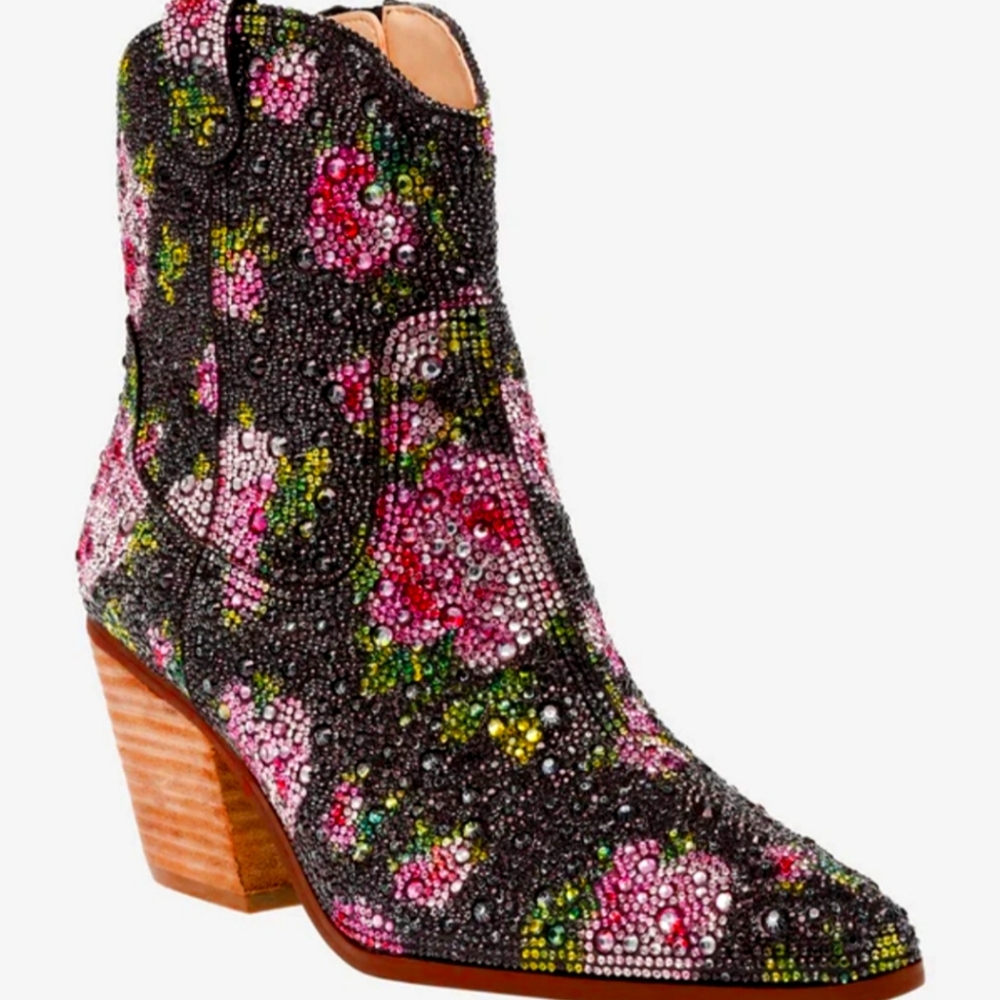 Betsey Johnson Rhinestone Boots
